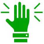 Ergonomic grip icon